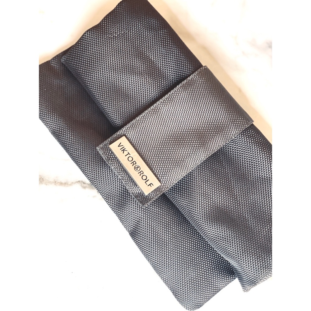Viktor & Rolf Wristlet Zipper Bag Gray silver